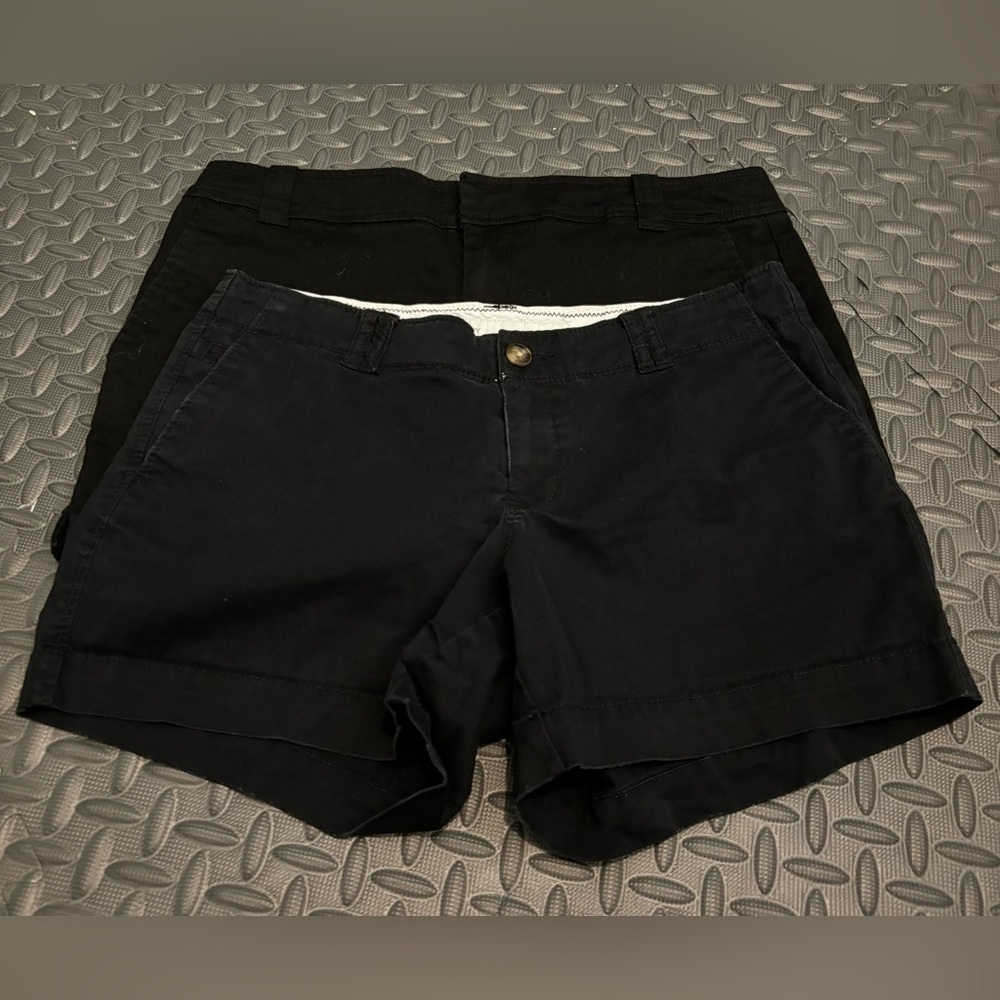 2 pair Womens Black Shorts Sz 4 Old Navy New York & Co.‎ 3.5" 4" Inseam Stretch
